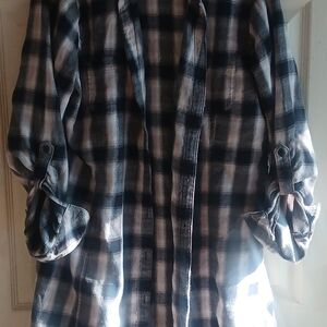 Riders by Lee Dark Plaid Button‎ Down Shirt